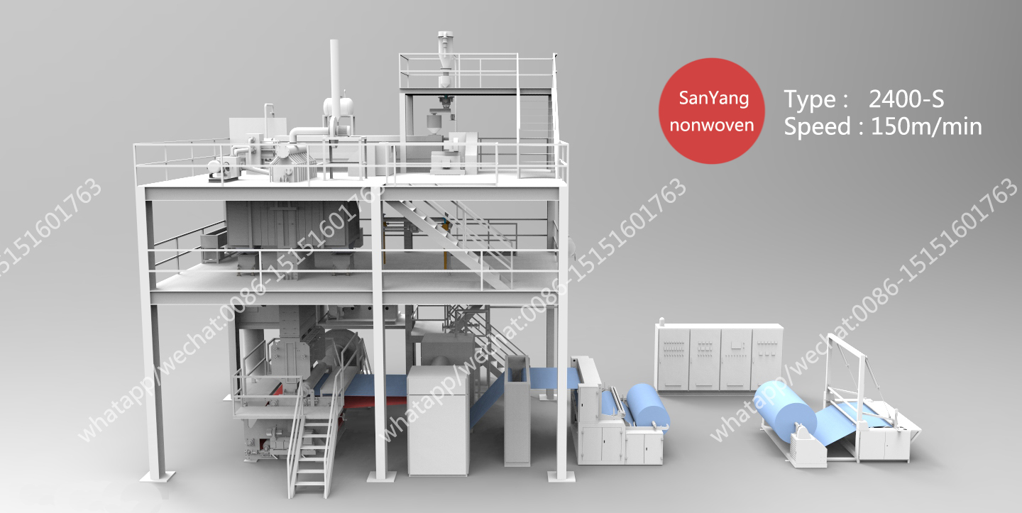 M melt-blown non-woven fabric production line