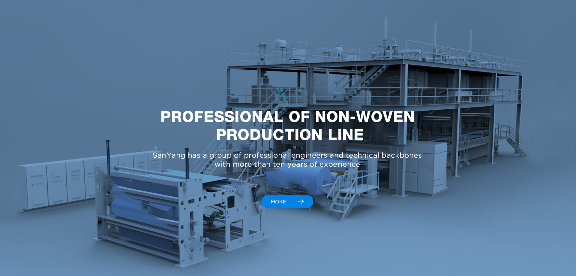 Jiangsu Sanyang Textile Machinery， nonwoven machine  , spunbond machine ，Spunbond nonwoven equipment，Spunbond nonwoven production line,江苏三羊纺织机械有限公司